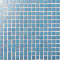 Outdoor Iridescent Mosaic Blue Glass Swimming Pool Tiles