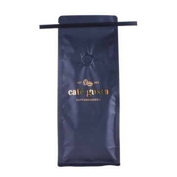 Tilpasset flad bundkraft tin slips kaffepose med vindue