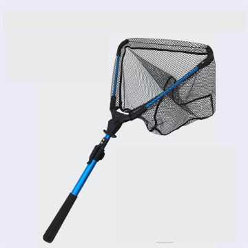 Foldable Telescopic Aluminum Alloy Rubber Coated Sea Fishing Net for Floating Fly Fishing