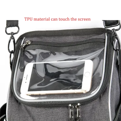 Multi-Pocket Bicycle Mobility Scooter Handlebar Bag with Transparent Window for Emove Scooters