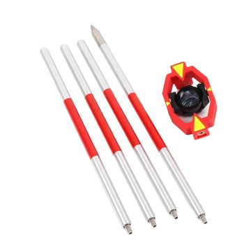 Professional GMP111 Mini Prism Set with Adjustable Holder, Pole, and Rod Prism Offset Sizes (17.5mm & 25.4mm) for Enhanced Accuracy in Total Station Optical Surveying Instruments