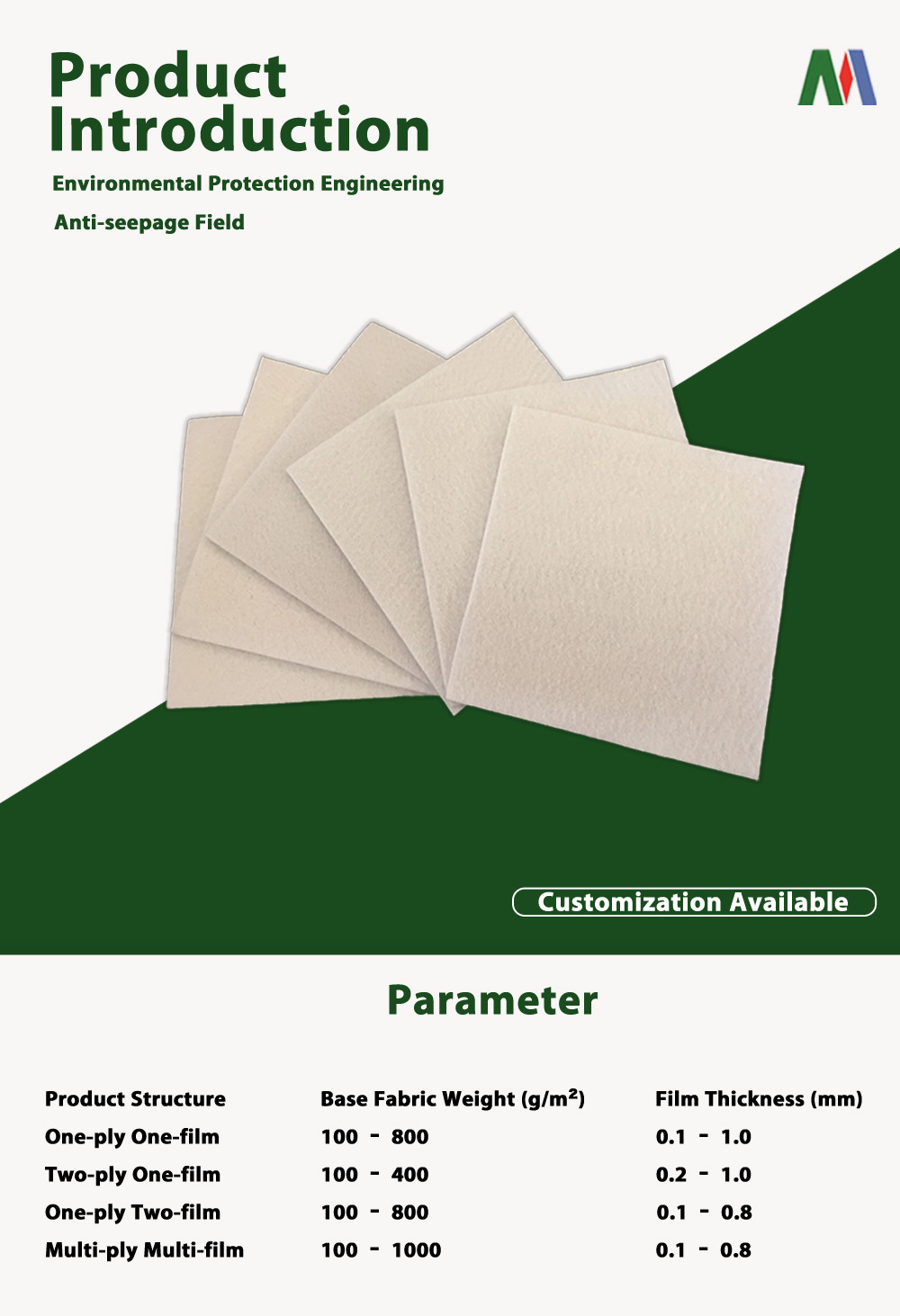 Compound Geomembrane with Geotextile X