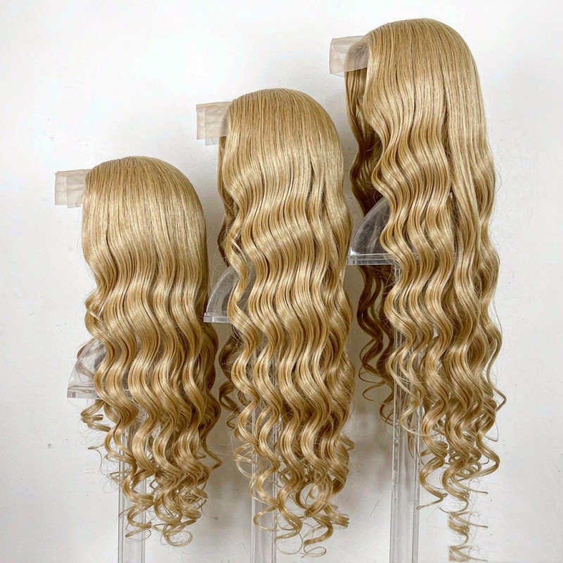 613 Blonde Deep Wave 13x4 Lace Front Wig 100% Human Hair