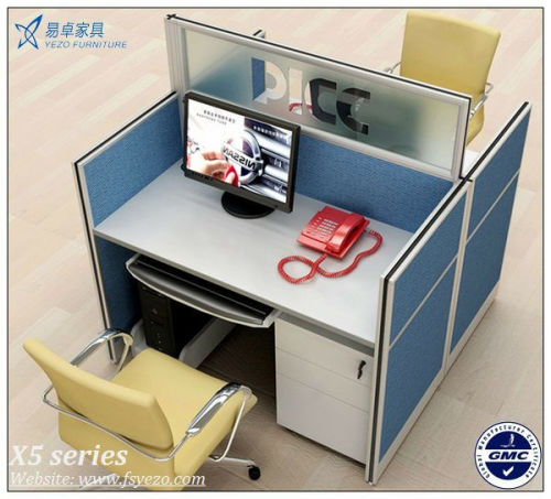 X5 Modern Office Furniture H-Shape Small Office Cubicle Dividers Workstation