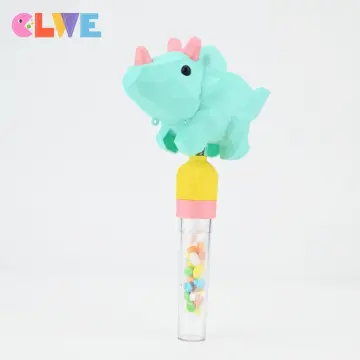 Macaron wiggle giggle Triceratops dinosaur candy toy