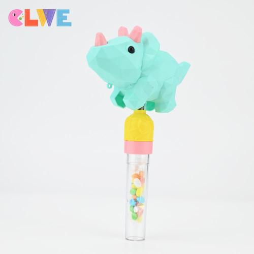 Macaron wiggle giggle Triceratops dinosaur candy toy