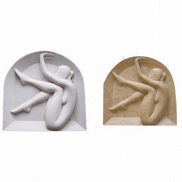 Ladies' Dancing Abstract Marble Stone Relief Sculpture for Home