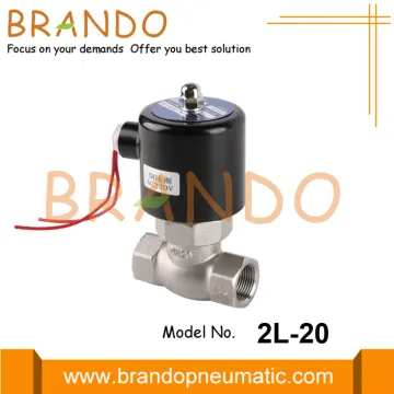 2L-20 3/4'' 220VAC Stainless Steel Steam Solenoid Valve