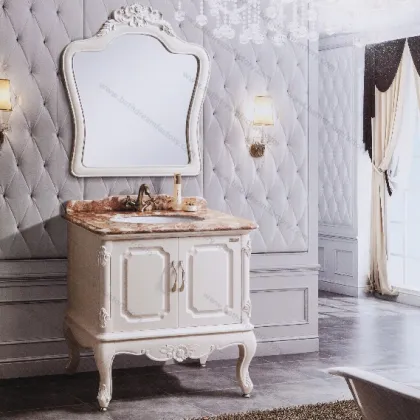 Oak Solid Wood Luxury Bathroom Furniture& Luxury Classical Bathroom Furniture