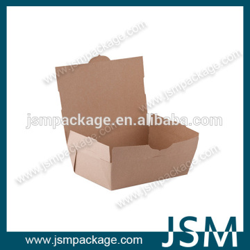 Brown kraft paper food grade take away food container without printing