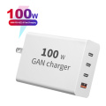 شاحن GAN 100W لجهاز الكمبيوتر اللوحي أو الهاتف المحمول