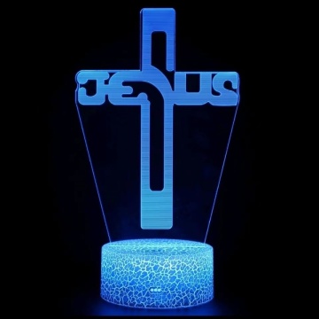 Christianity-themed Night Light featuring the Cross and Stations of Religion