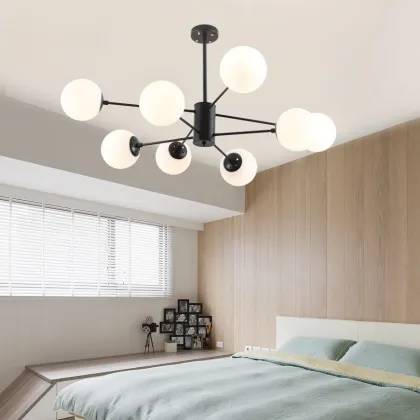 2021 Black LED Foyer Chandelier for Grand Sitting Room