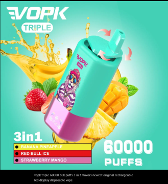 VOPK 60k Puffs Rechargeable Vape with Triple Flavors