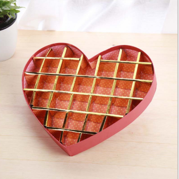 Pink blue heart shape chocolate gift box