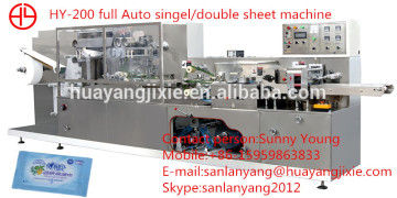 Huayang Full-auto wet wipe making machine for single , pocket wet tissue & baby wipe