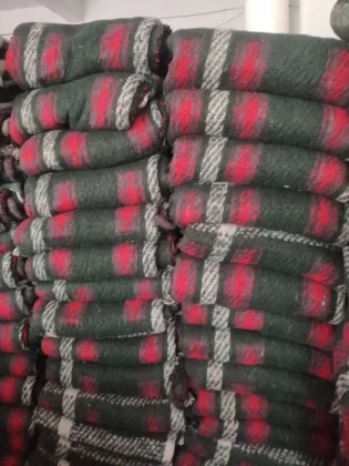 Check design factory wholesale warn recycled blanket