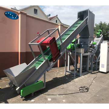 PET bottle crushing washing recycling machine line