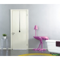 Line Design Single Type White Solid Wooden Door