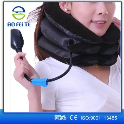 full flannel inflatable air neck traction /Soft Air-pressure Neck Traction cervical collar/cervical traction device
