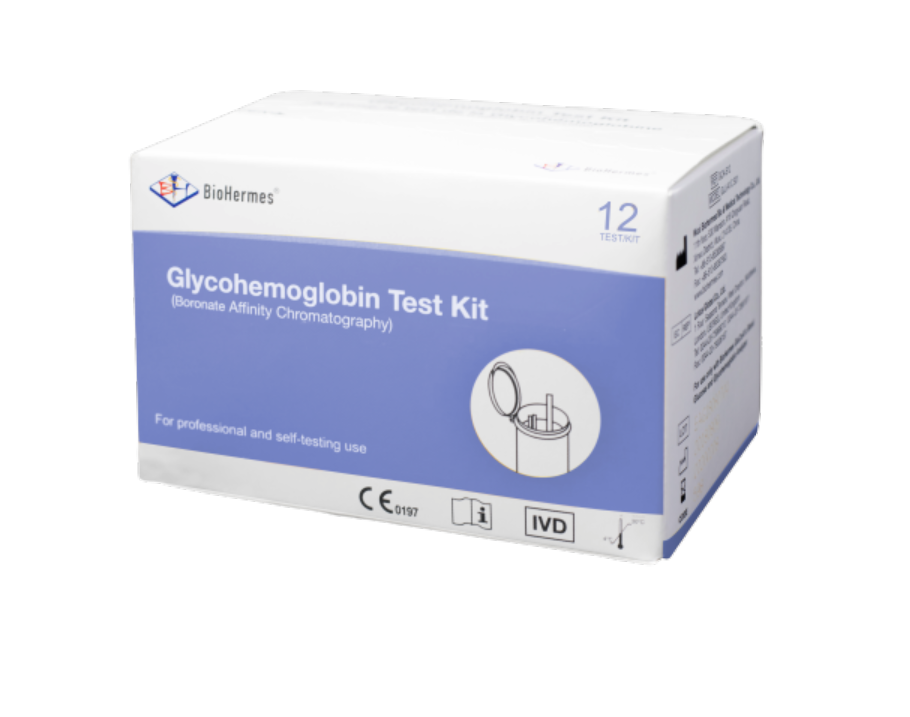 Kit de prueba de hemoglobina glucosilada de mano biohermes