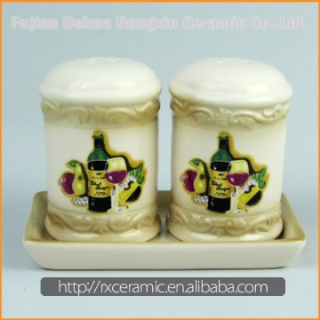 Professional Manufacturer Wholesale white kitchen condiment set