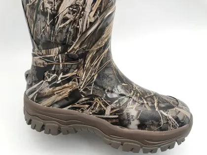 Hunting Boots for Men, Waterproof Rubber Boots with and Steel Shank, 5mm Neoprene Camo Insulated Outdoor Hunting Boots