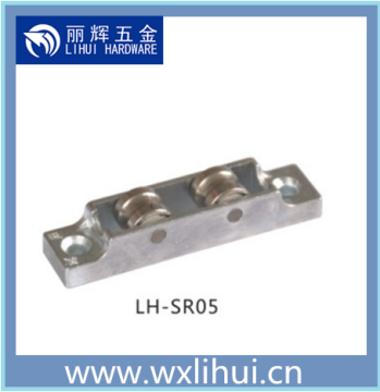 zinc alloy double wheel roller,upvc window roller,zinc plated steel or nylon pulley wheel for sliding system