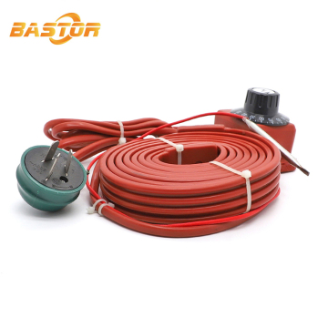 Factory Price High Temperature 220V 80W Industrial Electric Flexible Silicone Pipe Heating Strip