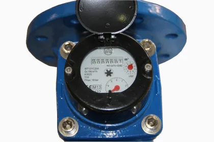 Anti-theft Horizontal Irrigation Water Meter , Brass Inline Water Meter