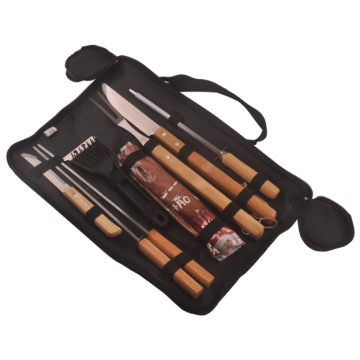 Factory Direct High Quality Stainless Steel Camping Barbecue Cooking Kit