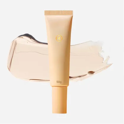 Empty 50g PE sunscreen pump bottle sunscreen packaging