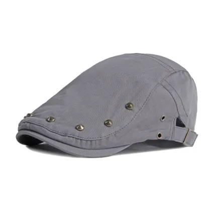 Spring & Summer Men's & Women's Riveted Caps: Performance, Hip Hop Berets, Thins, Styles, Backwear, Casual Hats, Youth Fashion