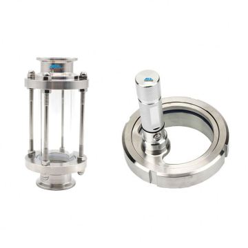 공장 가격 스테인리스 스틸 스틸 스틸 파이프 시야 유리 - 트라이 클램프 1.5 ", 2", 3 "인치