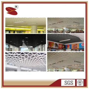 Roll coated surface treatment materials for great grid ceiling