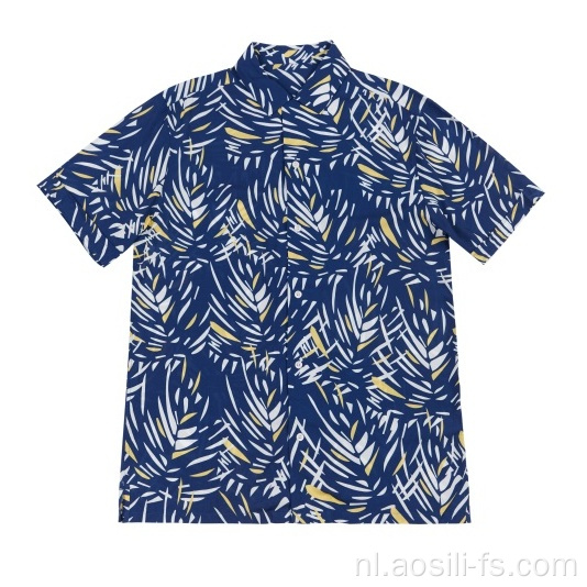 Casual Rayon-shirts voor heren in de vakantie