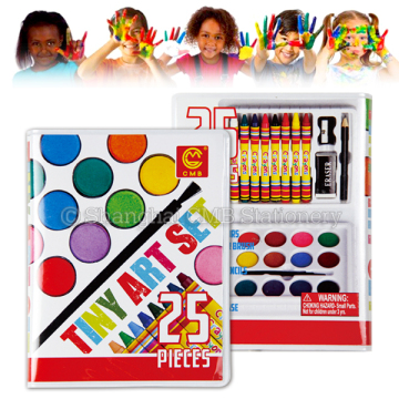 25pcs safe mini children stationery set painting with crayons