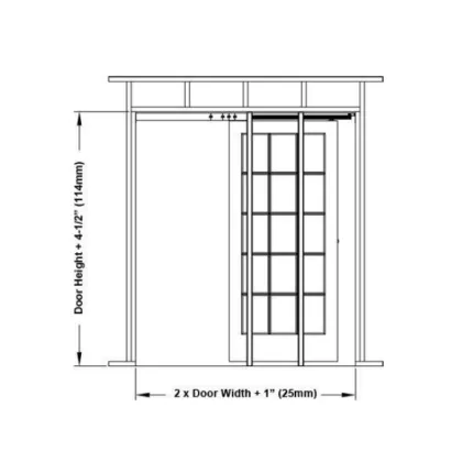 AAG Hidden Pocket Doors Sliding Barn Doors