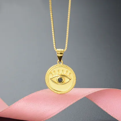 Fashion Pendant Silver Sterling Silver Eye Pendant