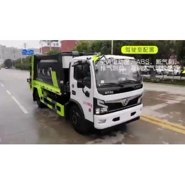 Dongfeng rear loading capacity compactor garbage truck