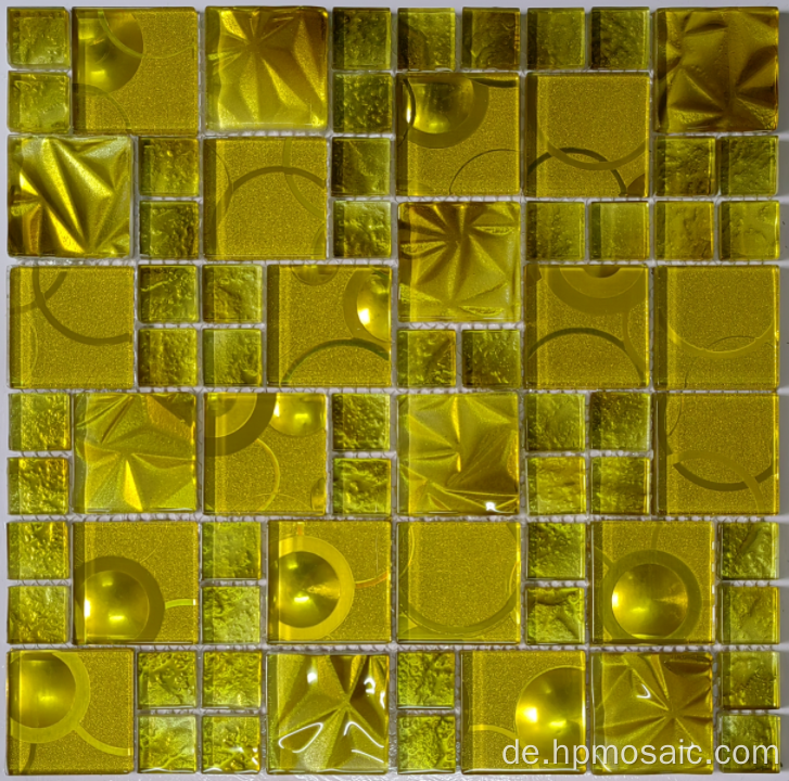 Goldmischungsmuster laminiertes Mosaik