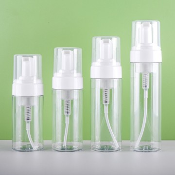 Botellas de bomba de espuma de mousse de limpiador de mascotas blancas blancas transparentes - 100 ml, 120 ml, 150 ml, 200 ml