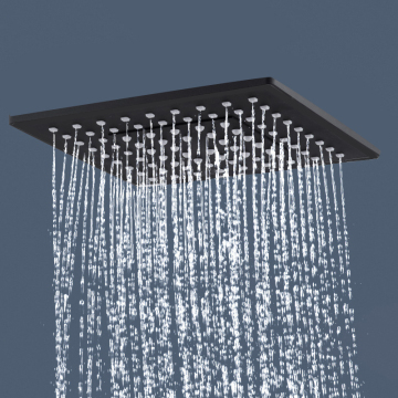 Oil Rubbed Bronze Rectangular Bathroom Accessories with Rainfall Shower Head