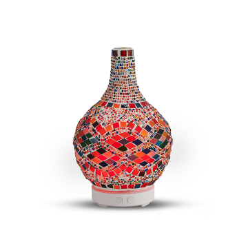Regalo per le vacanze: diffusore di aromaterapia elettrica - diffusore olio aromatico a mosaico e umidificatore d'aria essenziale
