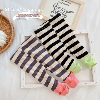 2024 Spring Kids Clothing Set: Cartoon Long Sleeve Blouse & Loose Pants for Baby Girls