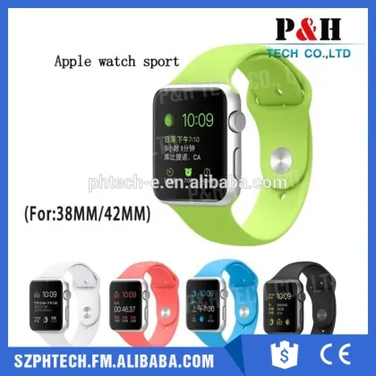 Silicone Sports Wristband Rubber Apple Watch Strap