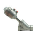 DKV Stainless Steel DN 15 Pneumatic Threaded Angle Valve 2 Way 2 Position