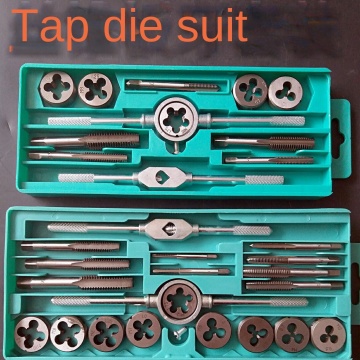 Multi-Function Tap & Die Mat Suit with Hanging Hand Combination Wrench for Tapping - Garage & Workshop