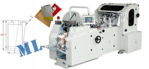 ML Automatic High Speed Food Paper Bag Making Machine