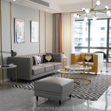 Modern L Shape Leather Couch - Home Furniture Sofa Manufacturer